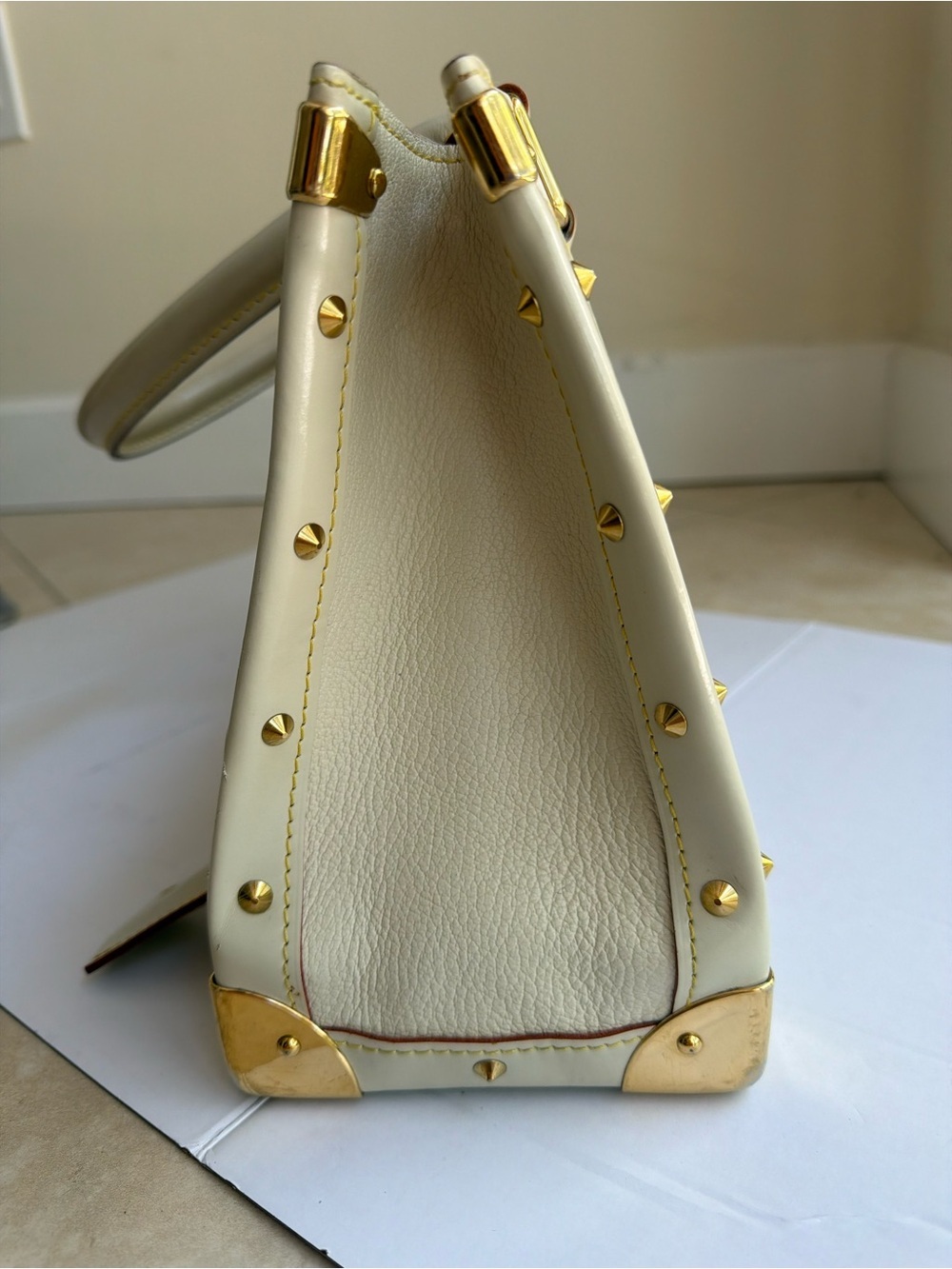 Louis Vuitton F/W 03 Suhali Le Fabuleux- Blanc w receipt - Picture 7 of 11